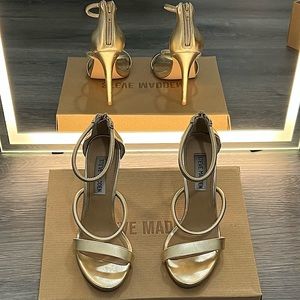 Steven Madden, Size 6.0, golden.